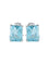 Boucles d'oreilles Or Blanc / Aigue-marine Boucles d'oreilles en or blanc 18k et diamants, aigue-marine 58 Facettes BO/220025BO