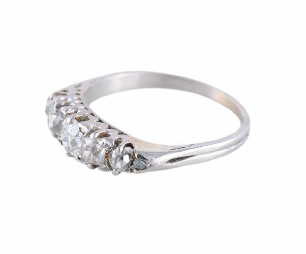 Bague 57 Bague «Chimère» Art déco en platine et diamants 58 Facettes BO/220095 NSS