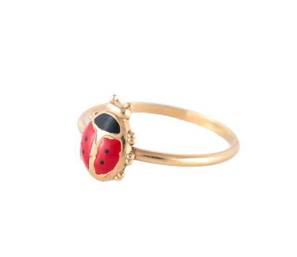 Bague 48 Bague Coccinelle en or jaune 18 carats 58 Facettes BO/220049 RIV