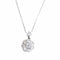 Collier Collier fleur en or blanc 18k, platine et diamants 58 Facettes BO/220123