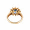 Bague 51 Bague Fleur en or jaune 18 carats et saphir, diamants 58 Facettes BO/220141