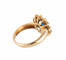 Bague 51 Bague Fleur en or jaune 18 carats et saphir, diamants 58 Facettes BO/220141