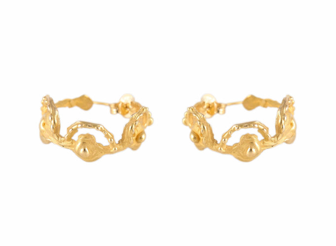 Boucles d'oreilles Boucles d’oreilles créoles « Éphéméral » en or jaune 18 carats 58 Facettes BO/220054