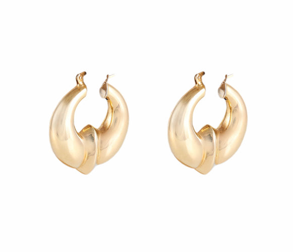 Boucles d'oreilles Boucles d'oreilles créoles en or jaune 18 carats 58 Facettes BO/220120