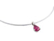 Collier Collier pendentif en or jaune et blanc 18k et rubis 58 Facettes BO/220086 NSS