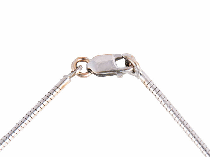 Collier Collier "Aurora" pendentif goutte en or blanc 18k et diamants 58 Facettes BO/220053