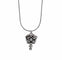 Collier Collier pendentif broche en or blanc et argent serti de diamants 58 Facettes BO/220138