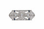 Broche Broche Art Déco géométrique en platine, or blanc et diamants 58 Facettes BO/220129