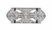 Broche Broche Art Déco géométrique en platine, or blanc et diamants 58 Facettes BO/220129
