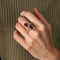 Bague 53 Bague Toi & Moi en or jaune 18k et rubis, diamants 58 Facettes BO/220084