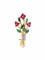 Broche Broche bouquet de fleurs en or jaune 18k et pierres de couleur 58 Facettes BO/150006