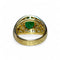 Bague 53 Bague dôme en or 18 carats avec émeraude et diamants 58 Facettes 287