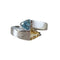 Bague 53 Bague toi et moi tourmalines taille trillion en or jaune 18 carats 58 Facettes 217
