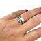 Bague 53 Bague toi et moi tourmalines taille trillion en or jaune 18 carats 58 Facettes 217