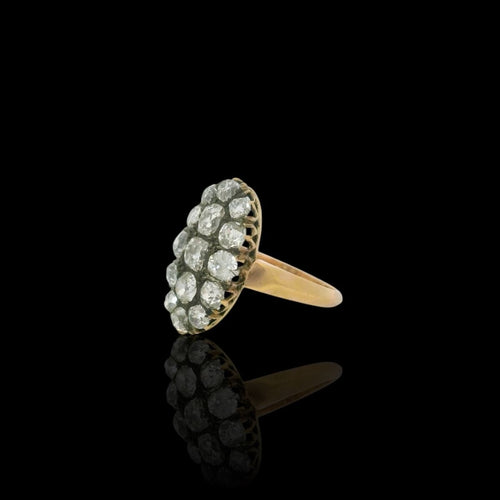 Bracelet Bracelet jonc fin XIXe siècle en or jaune 18k et perles 58 Facettes