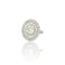 Bague 53 Bague Art déco inspirée en platine et diamants 58 Facettes