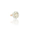 Bague 52 Bague cluster en or blanc et jaune 18k et diamants 58 Facettes
