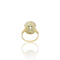 Bague 56 Bague fin XIXe en or jaune 18k, argent, diamants et saphirs 58 Facettes