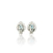 Boucles d'oreilles Boucles d’oreilles poire en or blanc 18k, topazes bleues et diamants 58 Facettes