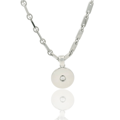 Collier Cartier - Collier chaîne et médaillon en or jaune et diamant 58 Facettes