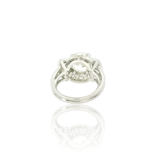 Bague 52 Bague vintage années 60 avec diamants (centre 3,50 ct) 58 Facettes