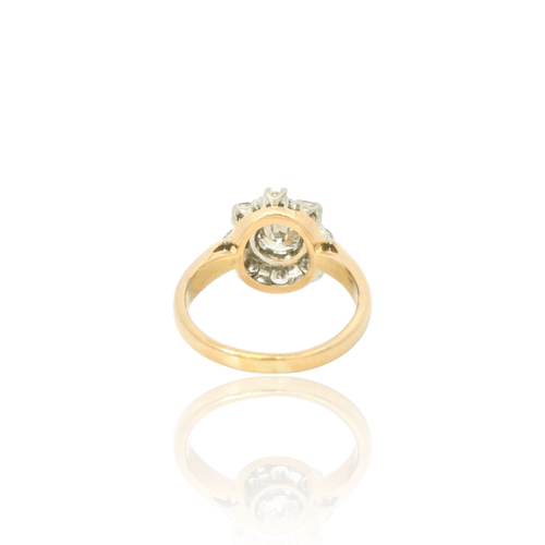 Bague 53 Bague vintage cluster en diamants 58 Facettes
