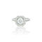 Bague 53 Bague carrée en or blanc 18k et diamants 58 Facettes