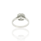 Bague 53 Bague carrée en or blanc 18k et diamants 58 Facettes