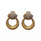 Boucles d'oreilles VAN CLEEF & ARPELS - Boucles d'Oreilles Or jaune, Diamants et anneaux interchangeables (Onyx, Lapis, Oeil de Tigre, Améthyste, Or Jaune) 58 Facettes