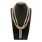 Collier Collier vintage deux rangs de perles avec fermoir en or jaune 18 ct et diamants 58 Facettes