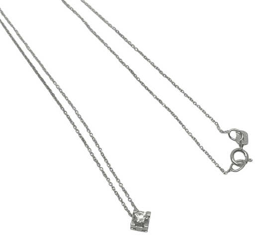 Collier Collier pendentif diamant 0,15ct 58 Facettes