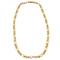 Collier Collier or jaune maille gourmette alternée 3+1 58 Facettes LP750