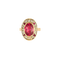 Bague 52 Bague ancienne diamants rubis Verneuil 58 Facettes