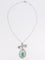 Collier Collier nœud Belle Époque en platine, émeraude et diamants 58 Facettes 1188.1