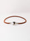 Hermès Lancelot - Collier ras-du-cou ou bracelet double tour en cuir marron 58 Facettes 1206.11