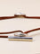 Collier Hermès Glenan - Collier en argent 925 et cuir marron 58 Facettes 1206.9