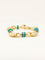Bracelet Bracelet chaîne maille grain de café en or jaune 18 carats et agate 58 Facettes 1211.3