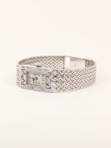 Montre Montre Art déco de dame en or blanc 18 carats et diamants 58 Facettes 1181.7