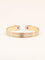 Bracelet Bracelet jonc ouvert en or 18 carats rubis et diamants 58 Facettes 1211.1