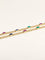 Collier Sautoir - Chaîne maille gourmette en or jaune 14k avec cabochons 58 Facettes 1211.7