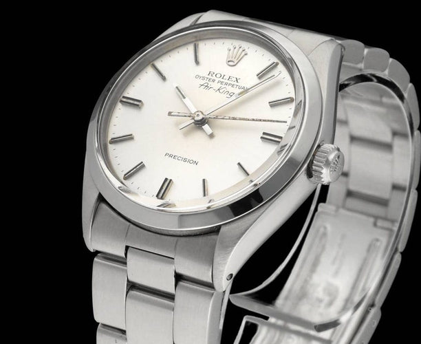Montre Rolex Air-King Precision - Montre en acier réf. 5500 (1978) 58 Facettes ROL/AIK/168