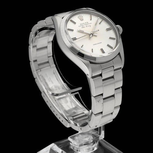 Montre Rolex Air-King Precision - Montre en acier réf. 5500 (1978) 58 Facettes ROL/AIK/168