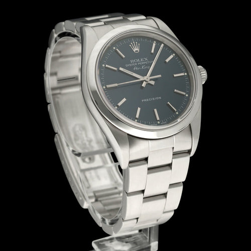 Montre Rolex Air King Precision 14000 - Montre automatique en acier 34 mm 58 Facettes ROL/AIK/201