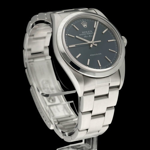 Montre Rolex Air King Precision 14000 - Montre automatique en acier 34 mm 58 Facettes ROL/AIK/201