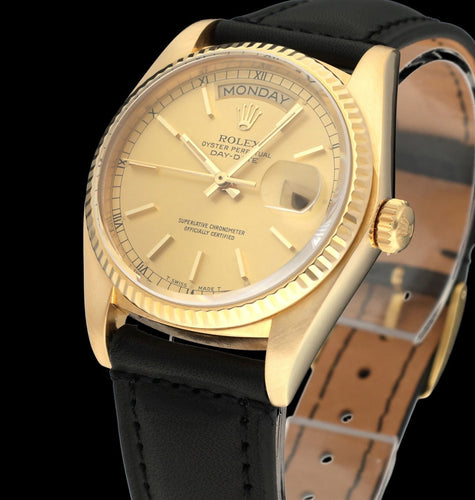 Montre Rolex Day-Date 36 - Montre automatique réf. 18038 en or jaune (1983) 58 Facettes ROL/DDT/020