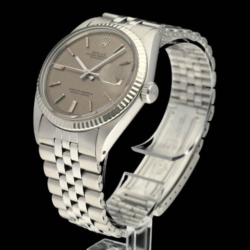 Montre Rolex Datejust 1601 - Montre 36 mm cadran lin gris (1972) 58 Facettes ROL/DJ1/1144