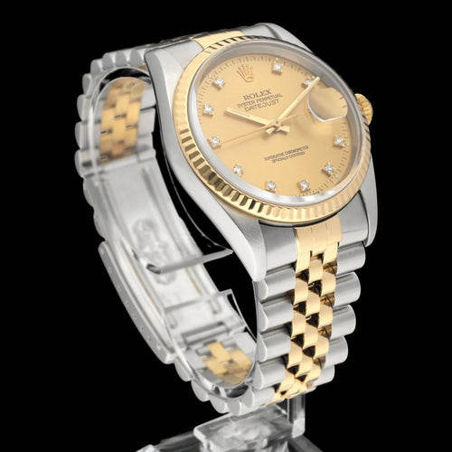 Montre Rolex Datejust - Montre 16233G 36 mm en acier et or (1994) 58 Facettes ROL/DJ1/1222
