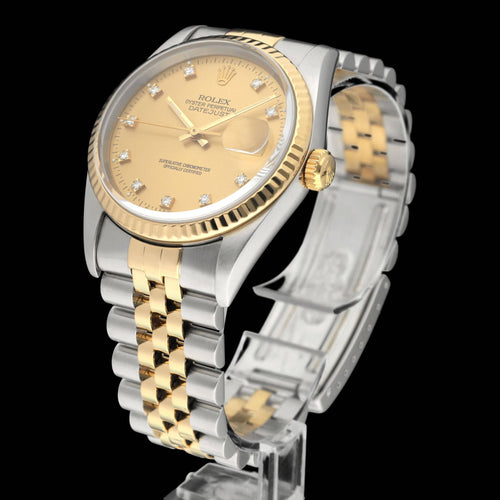 Montre Rolex Datejust - Montre 16233G 36 mm en acier et or (1994) 58 Facettes ROL/DJ1/1222