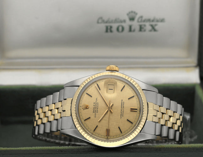 Montre Rolex Datejust 1601 - Montre automatique 36 mm (1973), cadran lin 58 Facettes ROL/DJ1/1224