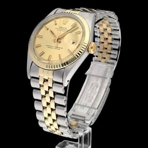 Montre Rolex Datejust 1601 - Montre 36 mm en or et acier (1973) 58 Facettes ROL/DJ1/1236